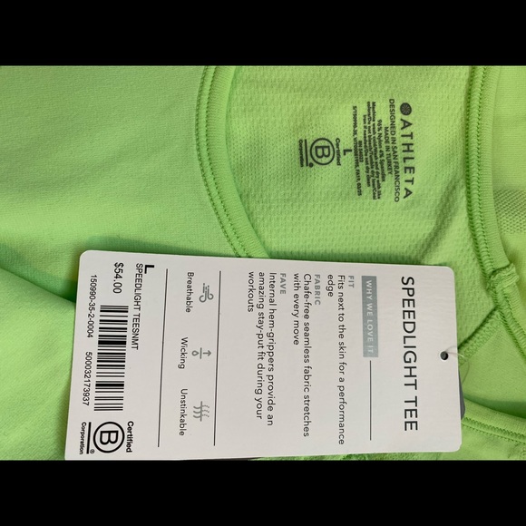 NWT Athleta Speedlight Tee - Picture 3 of 6